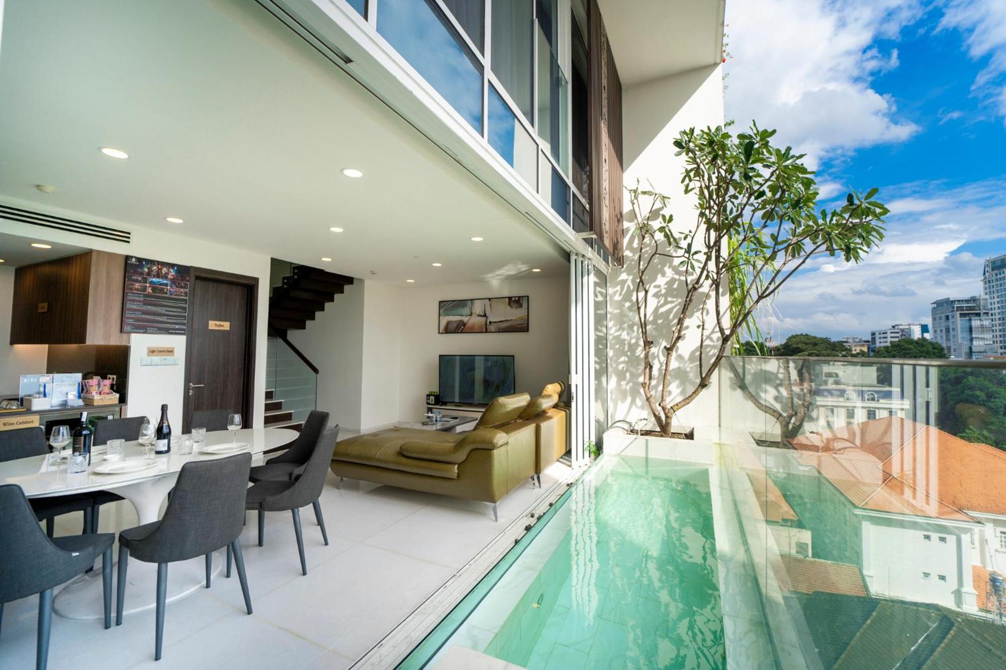 Serenity Saigon Sky Villas - Free One Way Airport Shuttle Ho Chi Minh-byen Eksteriør bilde